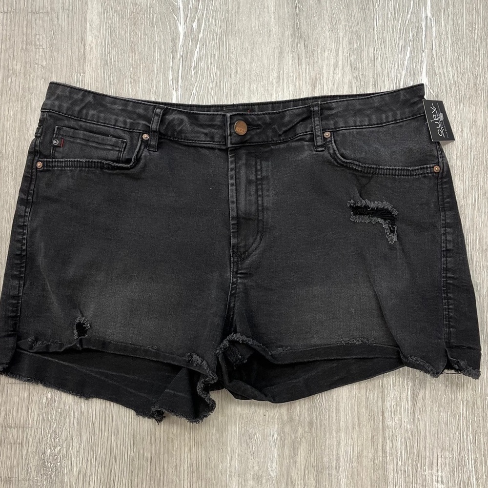 Dear John Washed Distressed Denim Shorts - Size 32